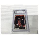 1989 fleer Horace grant rc gma graded 7.5