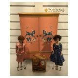 2 Vintage 1962 Midge Barbie Dolls, with lg