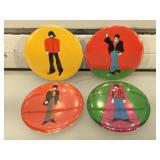 Set of 4 Beatles Yellow Submarine pinbacks, 3.5