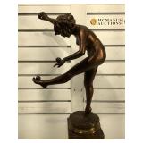 Claire J.R. Colinet, 21 in H, sculpture entitled