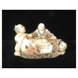 Ivory erotic peek a boo scrimshaw, 2 inches