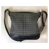 Coach Black& Grey mini signature ,large zip top