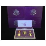 1989,1990,191,1992 & 1993 US Mint Proof Sets