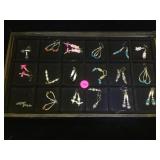 18 -Pairs of Southwest style earrings