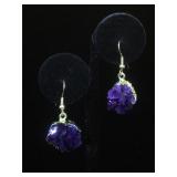 Amethyst Geode earrings