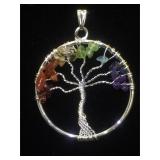 Tree of a Life gemstone pendant