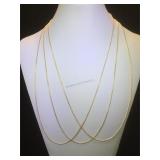 3- 24 in. Gold-tone chains
