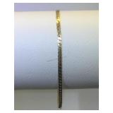 14k GOLD chain bracelet, 3.6g