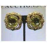 Valentino Faux jewel exquisite costume  clip-on