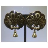 Valentino  Black enamel & gold -tone costume