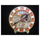 Small wooden Prague Astronomical Clock