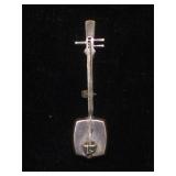 Vintage Sterling Banjo pin, 3g