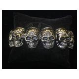 Stainless Steel Skull bracelet by Kalifano