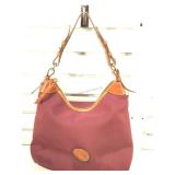 Vintage Dooney & Bourke mauroon  nylon Hobo