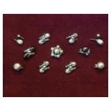 11- Genuine Pearl rings, various sizes