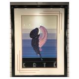 Lg ERTE custom framed and matted print, j33 x 44