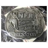 1983 National Finals Rodeo belt buckle by Heston