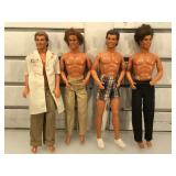 4 Ken dolls
