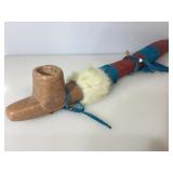 Native American catalinite stone Head pipe with
