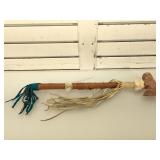 Native American style stone Head ax, 20 in