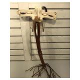 Native American style unique bone headed ax with