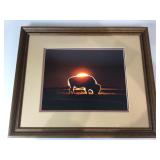 Framed photo of Bison at Sunset, 22 x 18 frame ,