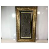 Framed decorator wall frieze, ornately framed to