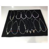 13 southwest style costume jewelry necklaces