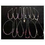 13 southwest style costume jewelry necklaces