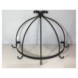 Metal wall basket, 27 inches across