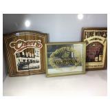 Shadow box mirrored Godiva advertising sign,