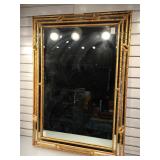 Vintage Italian gilt wood faux bamboo wall