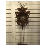 German coo-coo clock with Stag head, pendulum and