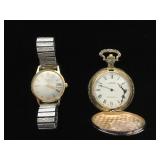 Elgin vintage wristwatch and a Luxury pocket