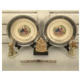 Zohar watch, 2 Färberware plates, , 3 figures