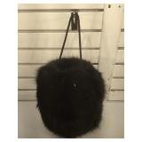 Vintage Fur Muff, zippered interior, vg condition