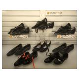 7 pair of girls tap shoes, various sizes with