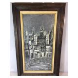 Hernandez painting on canvas , signed lower right