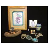 Assortment of Native American decor & more