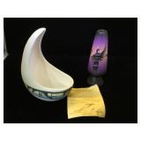 2- Navajo pieces, planter & a vase, vase is