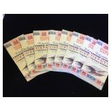 8- V Defense Stamp Albums, 5- 10 cent & 3- 25