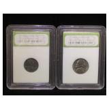 1964 Jefferson Nickel &a 1943 Lincoln Steel Cent,