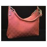 Red Signature Gucci Zip top bag