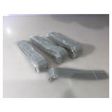 15- grey leatherette curved bracelet stands