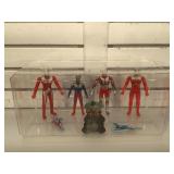 Acrylic cased display of 5 ‘Ultraman
