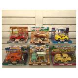 6 Chevron Cars , all new in blister packs