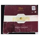 Baldwin bathroom tissue holder in original box,