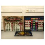 3 used Slot machine back glasses