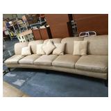 10 foot long sofa with no arms - pillows included