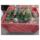 Crate full of vintage Coke bottles 8oz & 6.5oz  -
